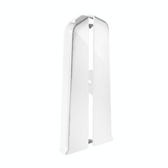 Заглушка торцевая Деконика 100 мм белая глянцевая левая-правая Г-профиль (2 шт.) - фото 1