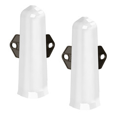 Угол наружный Деконика 100 мм белый глянцевый Г-профиль (2 шт.) - фото 1