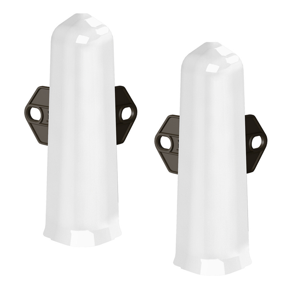 Изображение товара Угол наружный Деконика 100 мм белый глянцевый для декорирования наружных углов