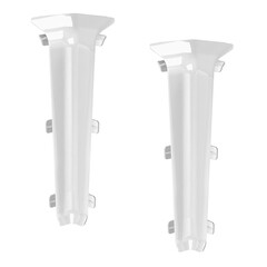 Изображение товара Угол внутренний Деконика 100 мм белый глянцевый Г-профиль (2 шт.)