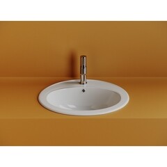 Раковина Ceramicanova Sun 57 см встраиваемая белая (CN6079) - фото 5