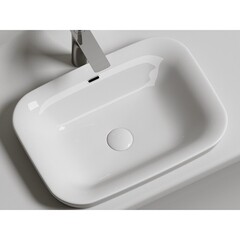 Раковина Ceramicanova Element 58 см встраиваемая белая (CN6041) - фото 7