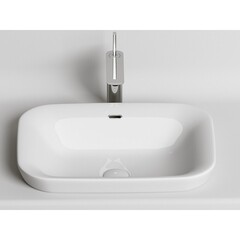 Раковина Ceramicanova Element 58 см встраиваемая белая (CN6041) - фото 4