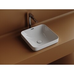 Раковина Ceramicanova Element 44 см встраиваемая белая (CN6077) - фото 7