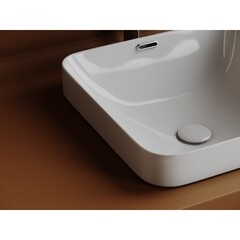 Раковина Ceramicanova Element 44 см встраиваемая белая (CN6077) - фото 3