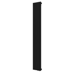 Радиатор стальной трубчатый КЗТО Quadrum 30V 1-1750-6 RT 1813х241 мм 1/2 6 секций нижнее правое подключение черный матовый муар