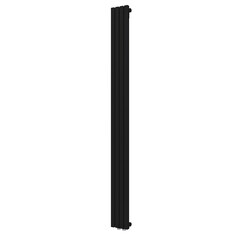 Радиатор стальной трубчатый КЗТО Quadrum 30V 1-1750-4 RT 1813х161 мм 1/2 4 секции нижнее правое подключение черный матовый муар