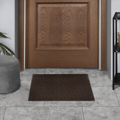 Коврик придверный щетинистый Альфа-Стиль 45х60 см грязезащитный темный шоколад - фото 2
