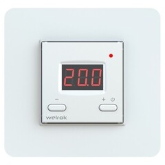 Терморегулятор электронный для теплого пола Welrok VT белый