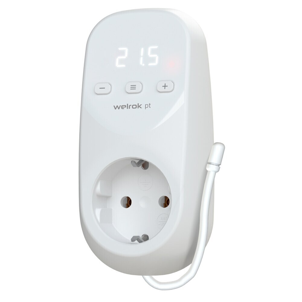 Изображение товара Цифровой терморегулятор для теплого пола Welrok PT белый 3000 Вт