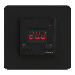 Терморегулятор электронный сенсорный для теплого пола Welrok AZ BK черный с поддержкой Wi-Fi