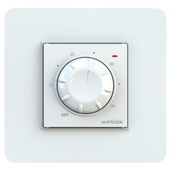 Изображение товара Терморегулятор механический для теплого пола Welrok RTP белый