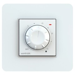 Изображение товара Терморегулятор механический для теплого пола Welrok ROL белый