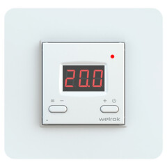 Изображение товара Терморегулятор электронный сенсорный для теплого пола Welrok AZ белый с поддержкой Wi-Fi