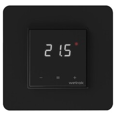 Терморегулятор цифровой сенсорный для теплого пола Welrok LIS BK черный