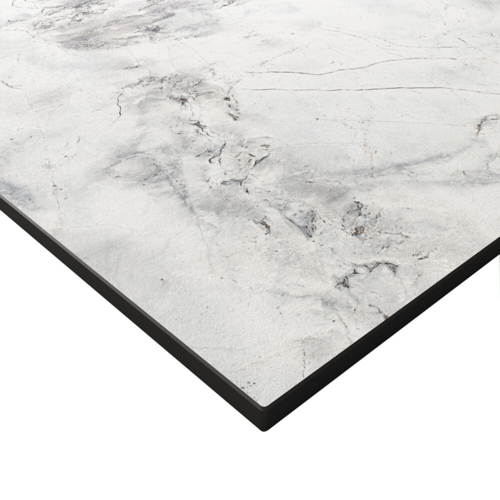 Столешница кварцит супербелый 600х500х16 мм компакт-ламинат с плинтусом Slotex