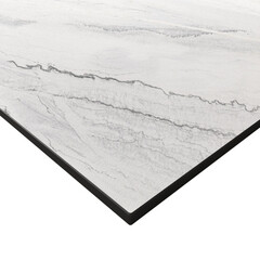 Столешница azurita white 600х500х16 мм компакт-ламинат с плинтусом Slotex - фото 1