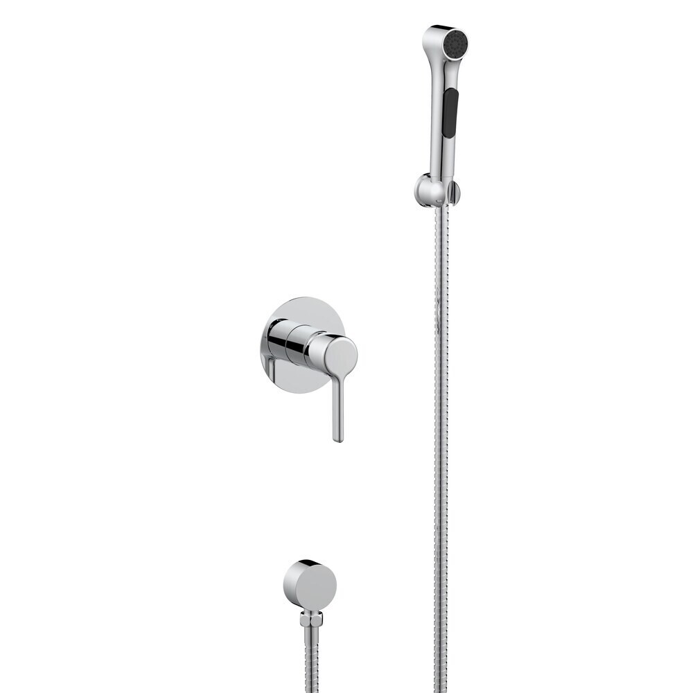 Смеситель с гигиеническим душем встраиваемый Voda Column со скрытой частью в комплекте хром (CLM83H)