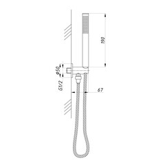 Душевая система ПСМ-СТ-02 встраиваемая с верхним душем с лейкой хром (550392) - фото 4