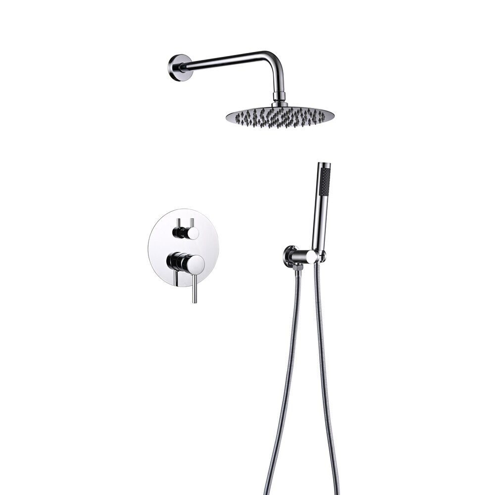 Душевая система ПСМ-СТ-02 встраиваемая с верхним душем с лейкой со смесителем хром (550392)