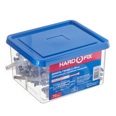 Дюбель-гвоздь Hard-Fix 6x80 мм потайная манжета нейлон (70 шт.) - фото 5