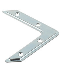 Уголок плоский оцинкованный 75х75х14х1 мм (4 шт.) - фото 2