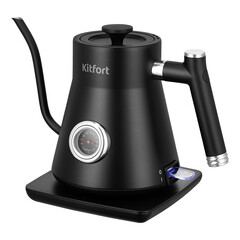 Электрический чайник Kitfort КТ-6760 0,8 л для приготовления кофе черный