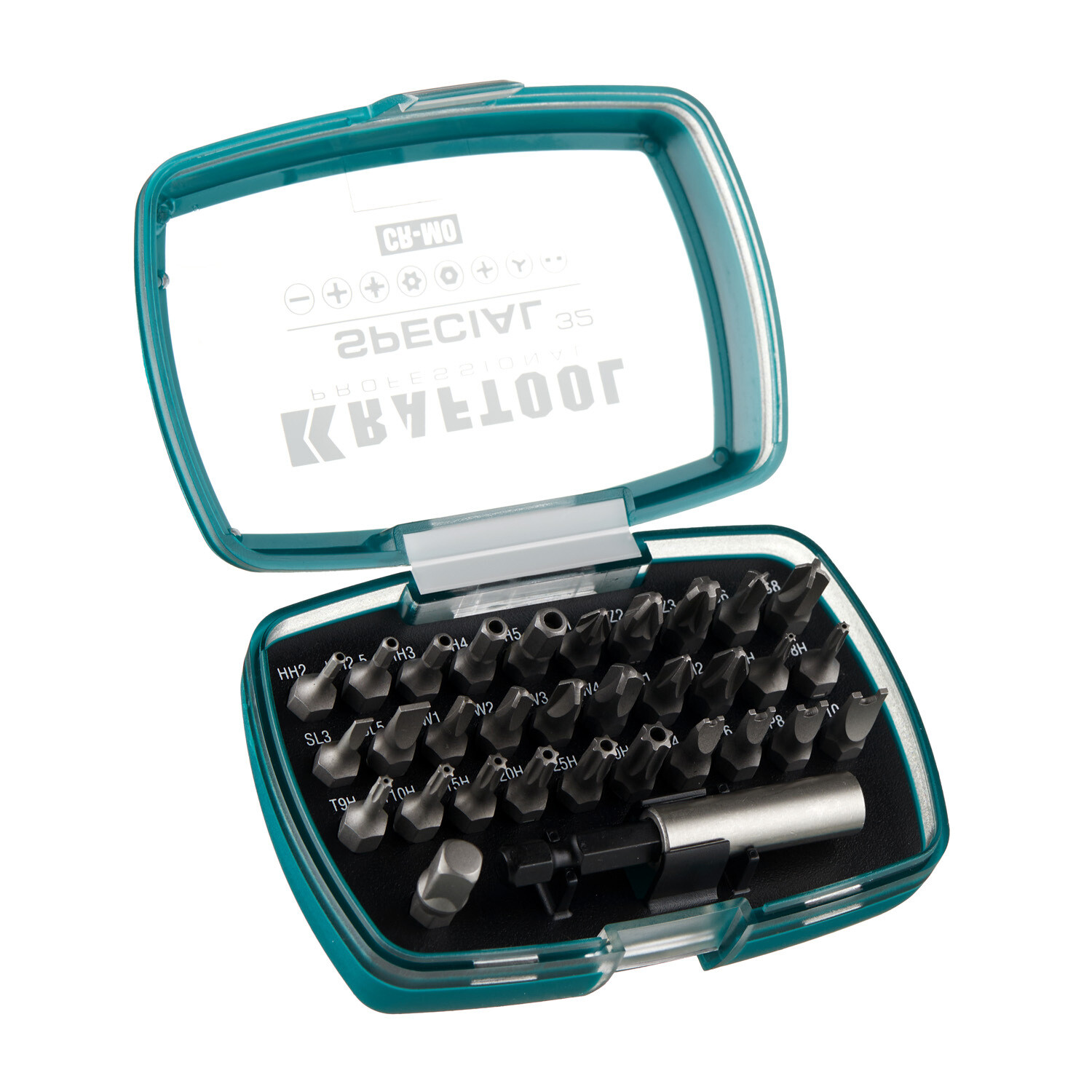 Изображение товара Профессиональный набор бит Kraftool Special 32 шт. с адаптером для ручного и механизированного инст