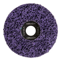 Диск абразивный Луга коралловый d125 мм для сухого шлифования фиолетовый - фото 3