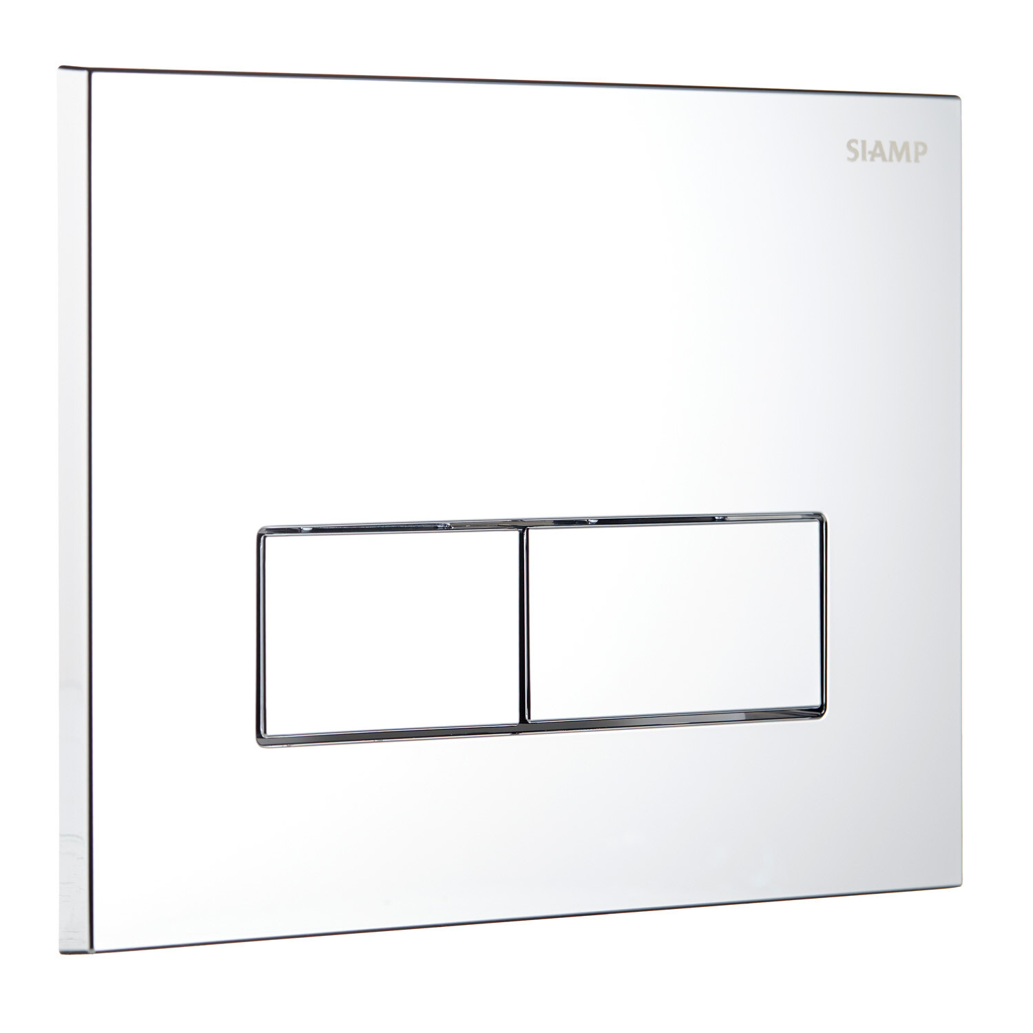 Изображение товара Клавиша смыва для инсталляций Siamp Plank хром глянцевый 2-режимный