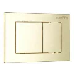 Изображение товара Клавиша смыва для инсталляций Tokito Tatsumaki брашированное золото (TOK-TATSUMAKI-SQ-GB)