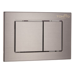 Изображение товара Клавиша смыва для инсталляций Tokito Tatsumaki вороненая сталь (TOK-TATSUMAKI-SQ-GM)