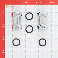 Соединитель прямой для полотенцесушителя VRT 1 ВР(г) х 1 ВР(г) хром - фото 2