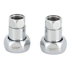 Изображение товара Соединитель прямой для полотенцесушителя VRT 1 ВР(г) х 1/2 ВР(г) хром