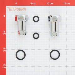 Соединитель прямой для полотенцесушителя VRT 1 ВР(г) х 1/2 ВР(г) хром - фото 2