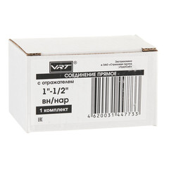 Соединитель прямой для полотенцесушителя VRT 1 ВР(г) х 1/2 НР(ш) хром - фото 3