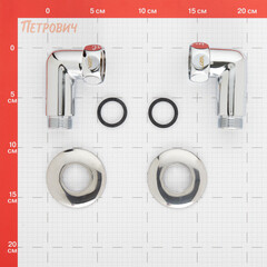 Соединитель угловой для полотенцесушителя VRT 1 ВР(г) х 3/4 НР(ш) хром - фото 2