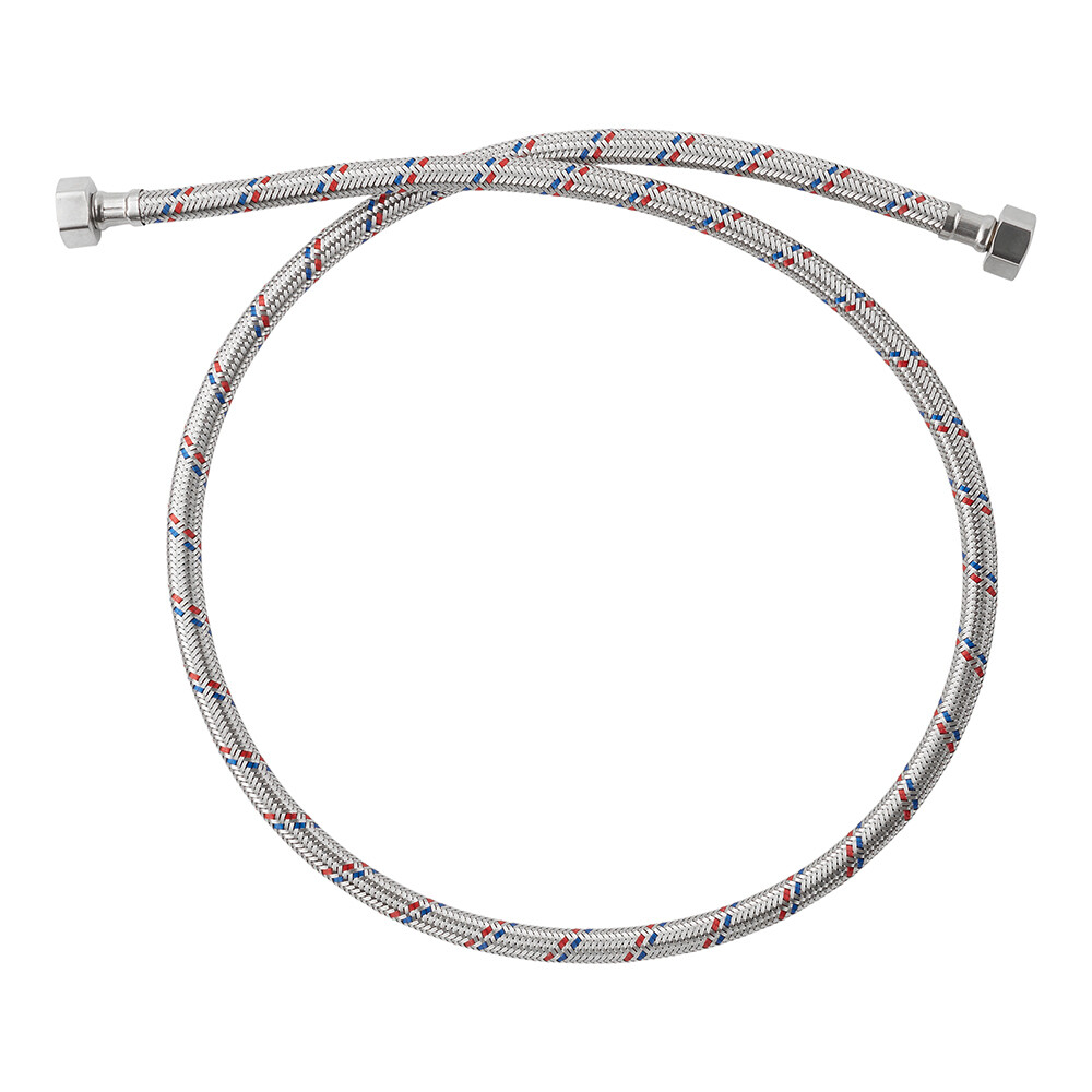 Изображение товара Гибкая подводка для воды VRT 1/2 ВР 120 см для ванной и смесителя