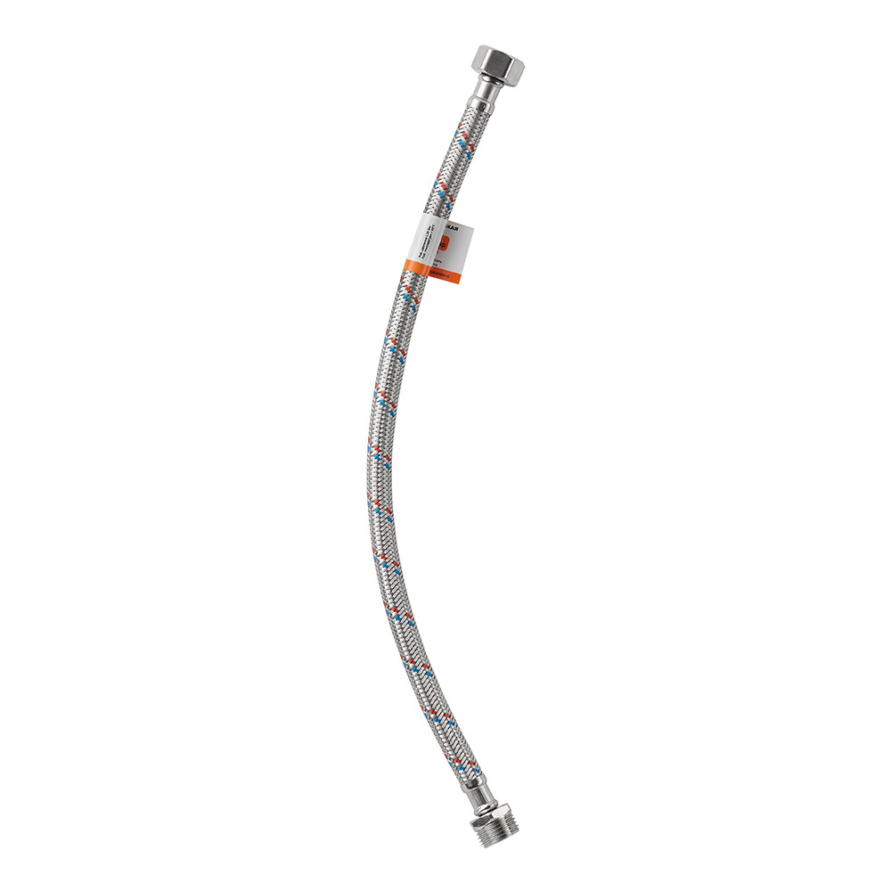 Изображение товара Гибкая подводка для воды VRT 1/2 ВР х 1/2 НР 40 см для ванной