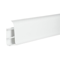 Плинтус ПВХ напольный Идеал Классик 70 мм белый 2200 мм со съемной панелью - фото 3