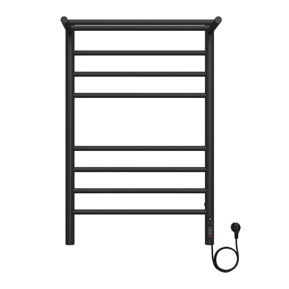 Изображение товара Электрический полотенцесушитель Terminus Аврора П8 с полкой 800х532 мм 1000 Вт черный