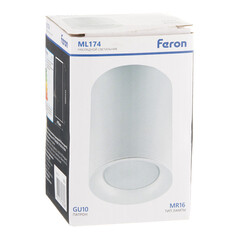 Светильник потолочный Feron ML174 GU10 35 Вт белый IP20 (32632) - фото 2