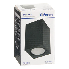 Светильник потолочный Feron ML1744 GU10 35 Вт черный IP20 (41198) - фото 2