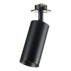 Спот потолочный встраиваемый Maytoni Technical Focus GU10 50 Вт 4 кв.м черный IP20 (C018CL-01B) - фото 1