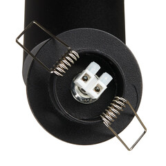 Спот потолочный встраиваемый Maytoni Technical Focus GU10 50 Вт 4 кв.м черный IP20 (C018CL-01B) - фото 3