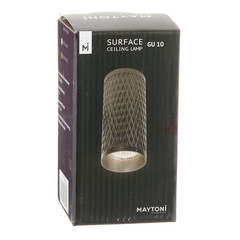 Светильник накладной Maytoni Focus Design GU10 50 Вт 5 кв.м черный IP20 (C036CL-01B) - фото 2