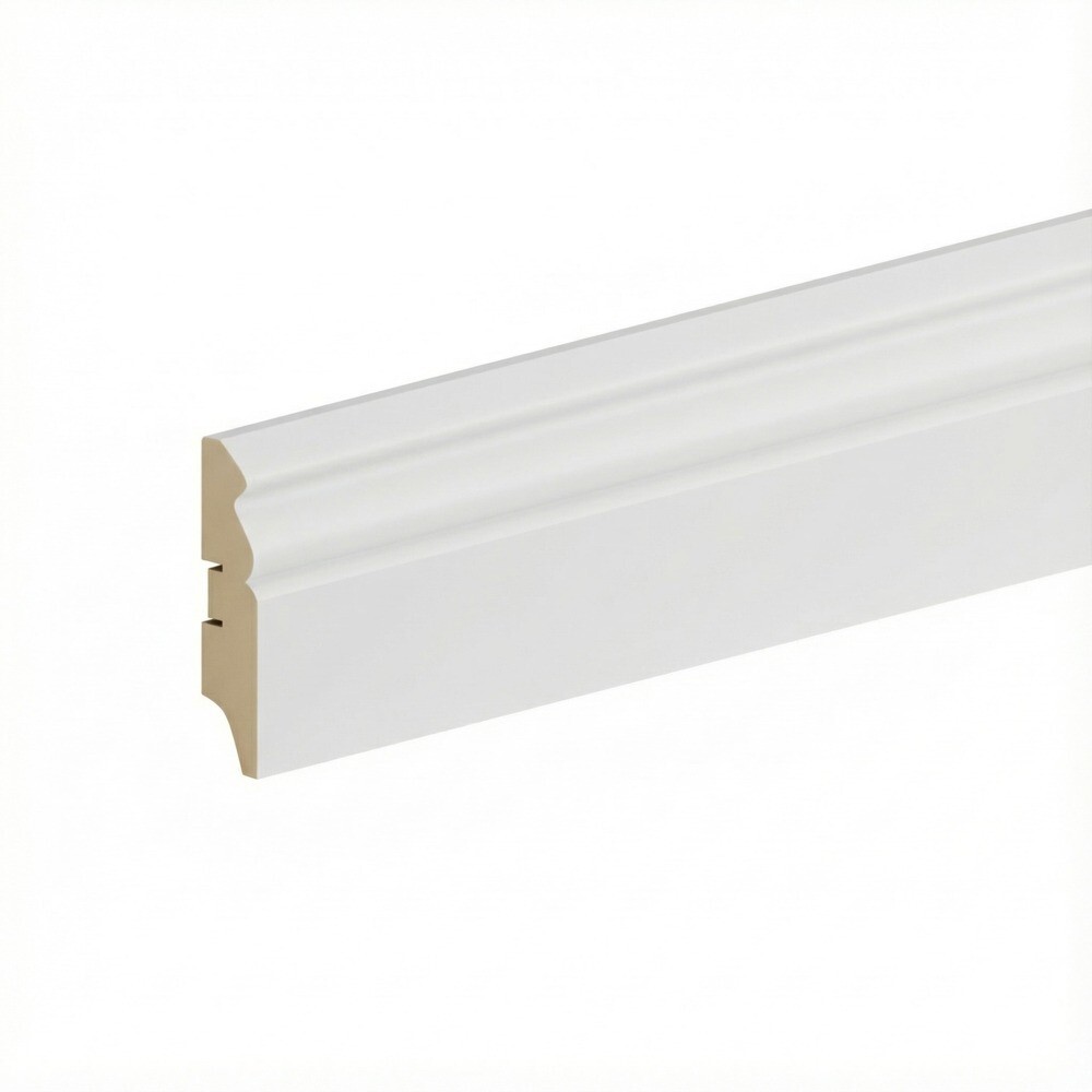 Изображение товара Плинтус МДФ Stella белый 70х16х2000 мм для пола и ламината