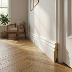 Плинтус МДФ Stella белый 70х16х2000 мм - фото 3