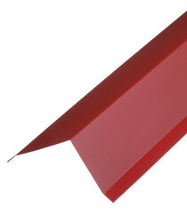 Изображение товара Планка торцевая для металлочерепицы 100х80 мм 2 м красное вино RAL 3005