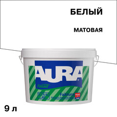 Краска фасадная Aura Fasad Faktura декоративная акриловая белая 9 кг